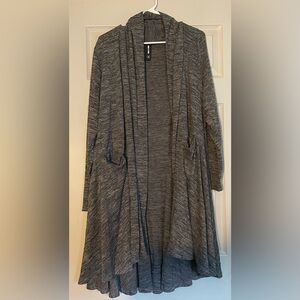 Gray Women's Open Front Cardigan Sweater